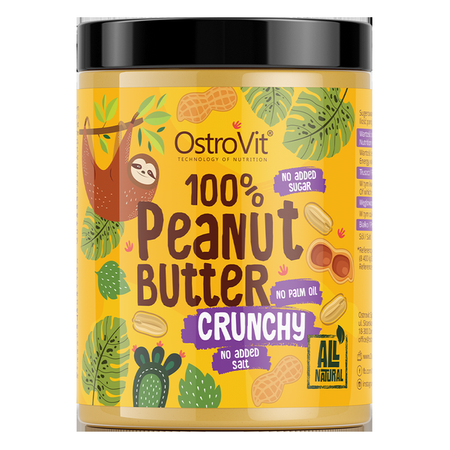 Peanut Butter 100% Crunchy Czyste bez Dodatków