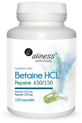 Betaina HCL Pepsine 650/150 mg x 100 kaps