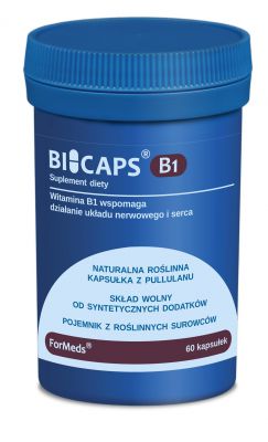 Bicaps wit B1 (Tiamina) 60 kaps. 100 mg UKŁAD NERWOWY, wątroba