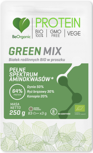 Białko roślinne Green Mix 250 g Aminokwasy