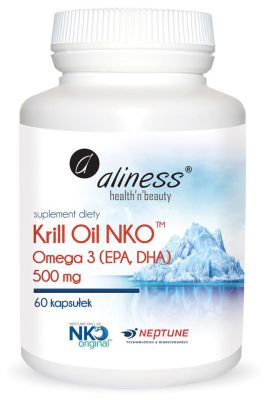 Omega 3 z Astaksantyną Krill Oil 500 mg 60 kaps
